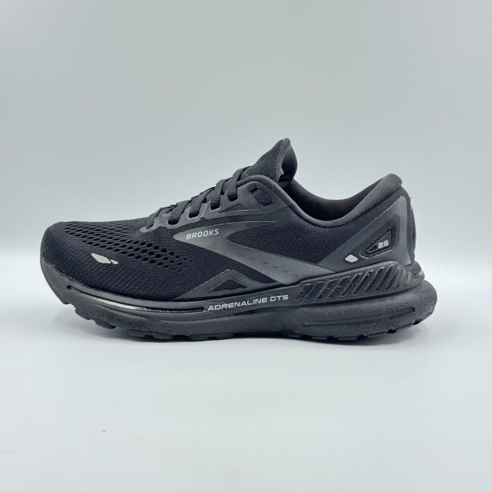 Brooks Womens 6.5 Black Adrenaline GTS 23 Running Shoes Support Cushion